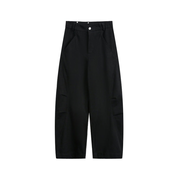 Unisex Wide Cropped Cargo Pants with High Waist and Utility Pockets Mune Fashion
