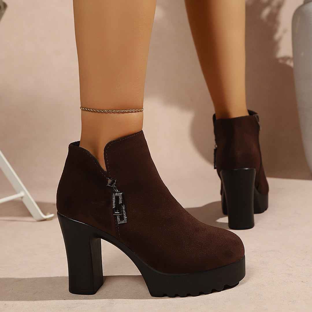 Ladies Elegant Ankle Boots Mune Fashion