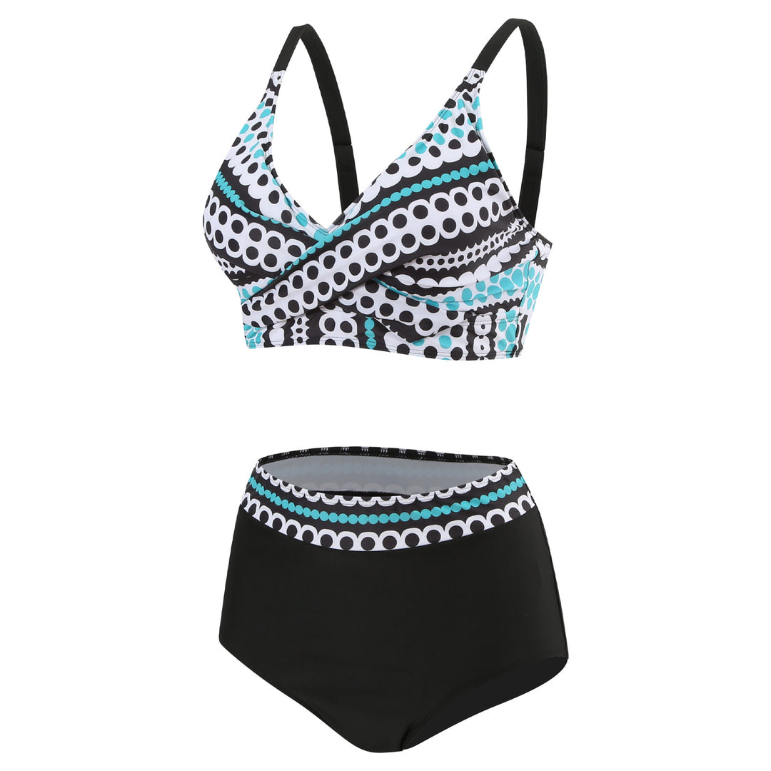 Women High-Cut Bikini with Fashionable Belly Protection Mune Fashion