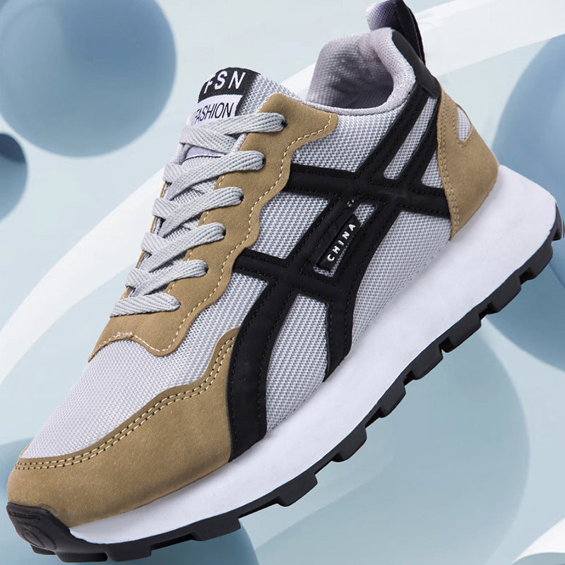 Unisex retro-inspired lightweight running shoes with breathable mesh and contoured sole Mune Fashion