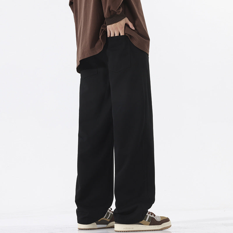 Men's loose comfort-fit cotton blend joggers with drawstring Mune Fashion