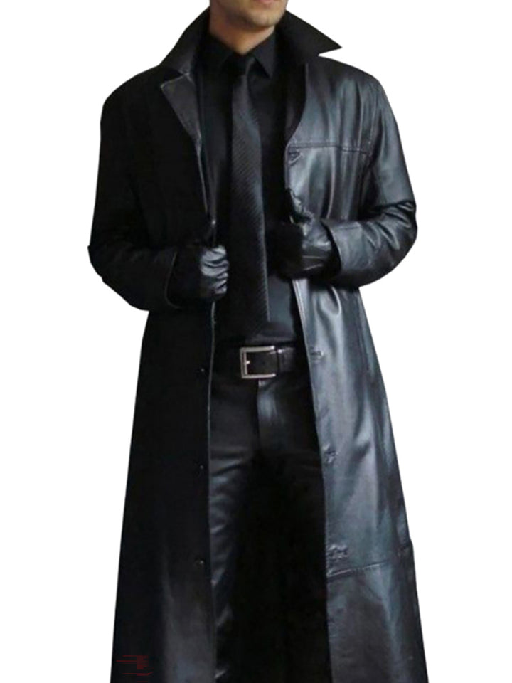 Mune | Long Leather Coat for Men