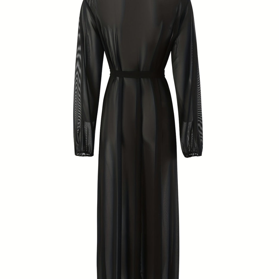 Women Transparent Maxi Dress Mune Fashion