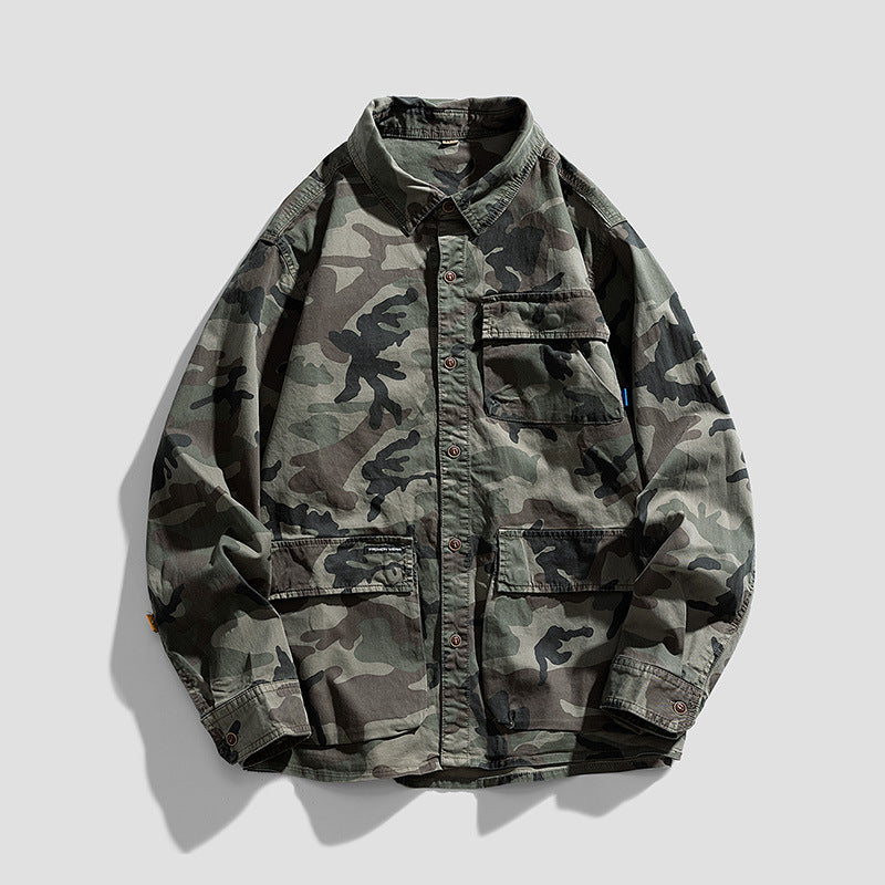 Men's Stylish Camouflage Overshirt Jacket Mune Fashion