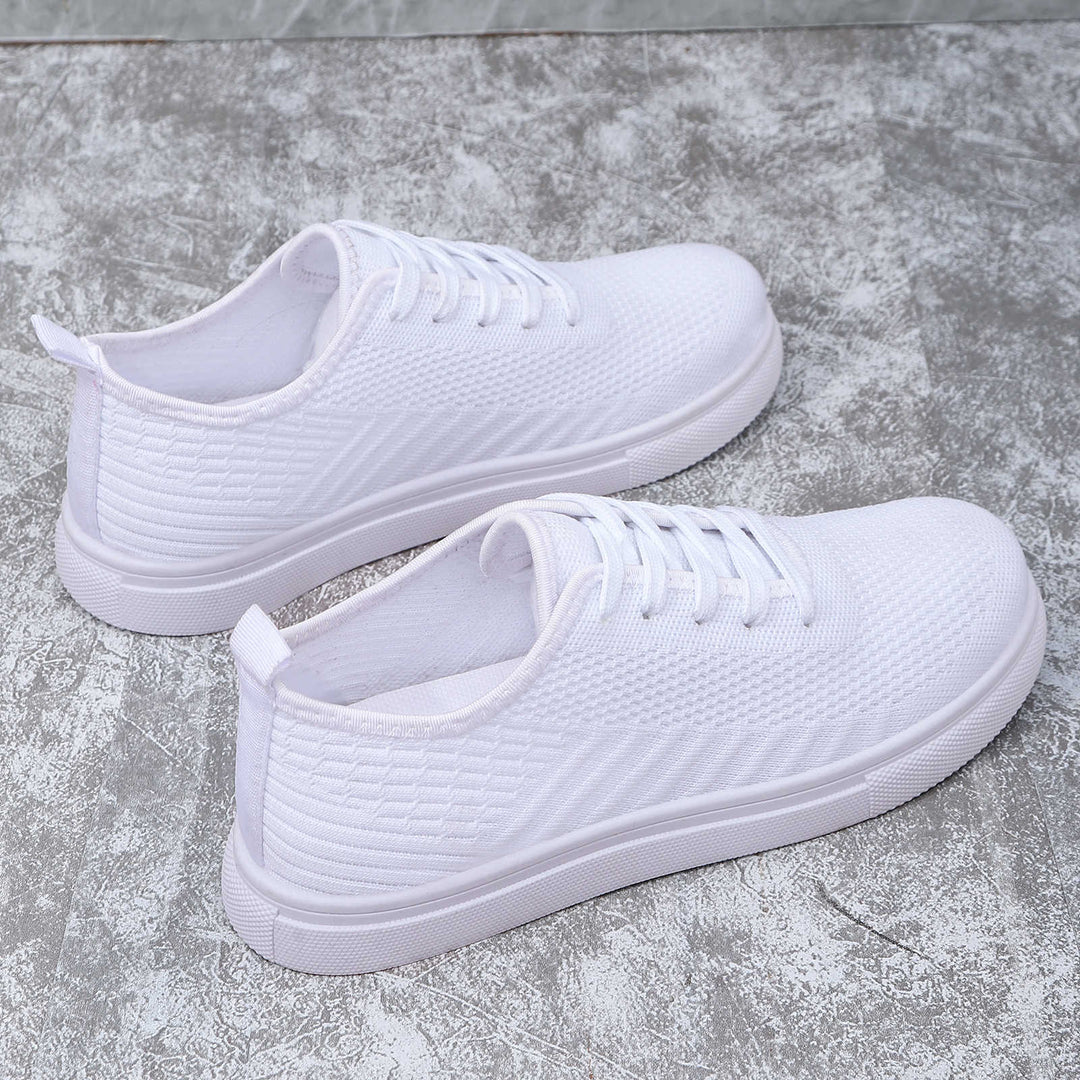 Women's lightweight knit slip-on sneaker with elastic sock entry, breathable 3D knit and cushioning lightweight sole Mune Fashion