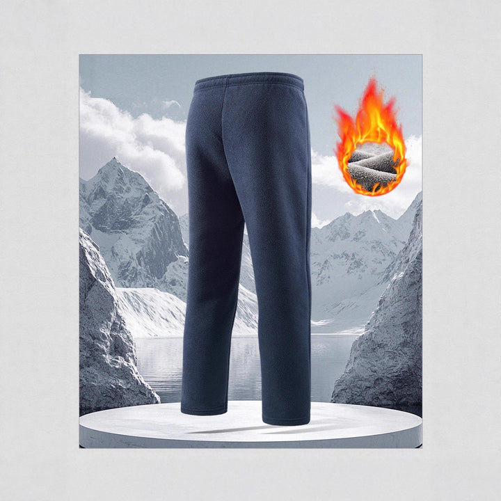 Men's thermal fleece pants with high-pile Sherpa lining and zippered pockets Mune Fashion