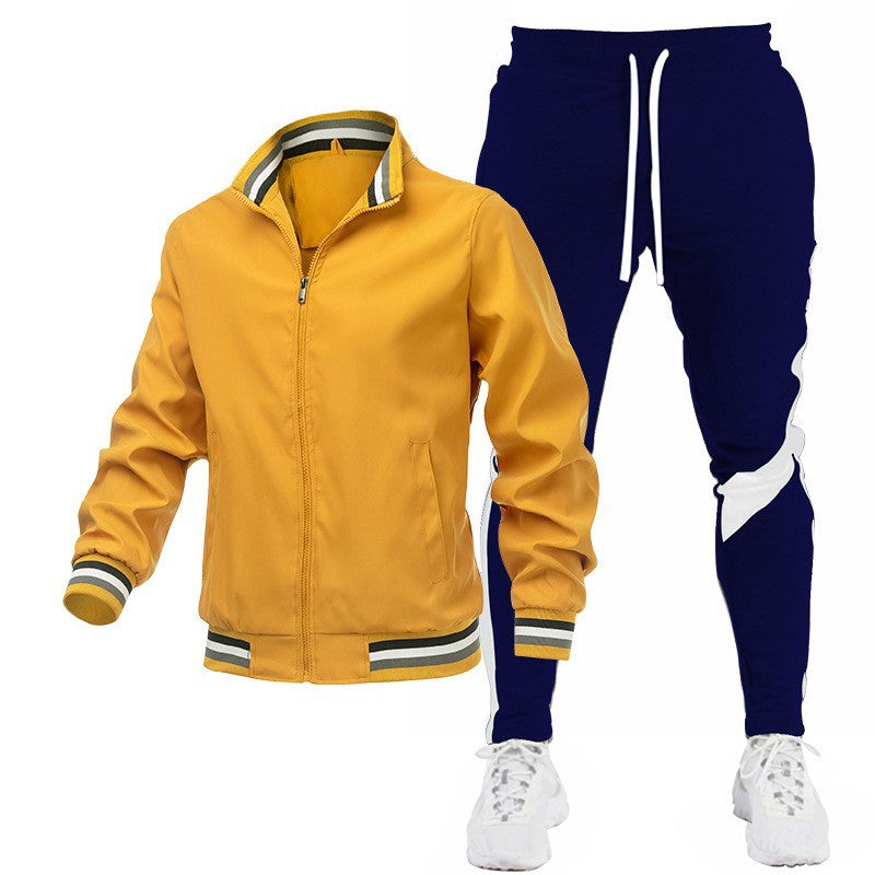 Men's Sporty Track Jacket and Jogging Pants Set Mune Fashion
