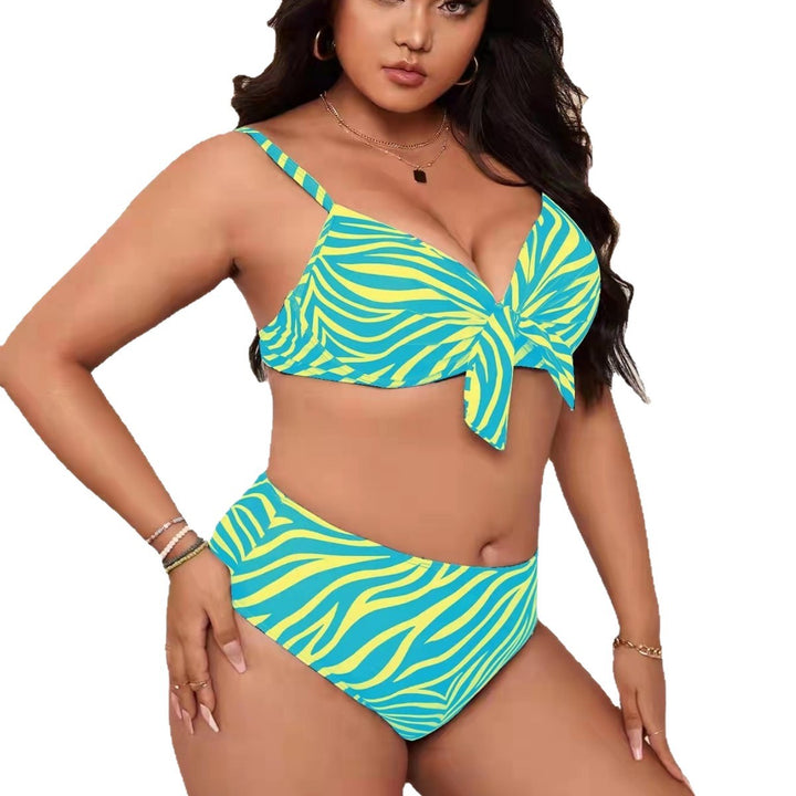 Ladies Bikini Set with playful knot design and high waistband Mune Fashion
