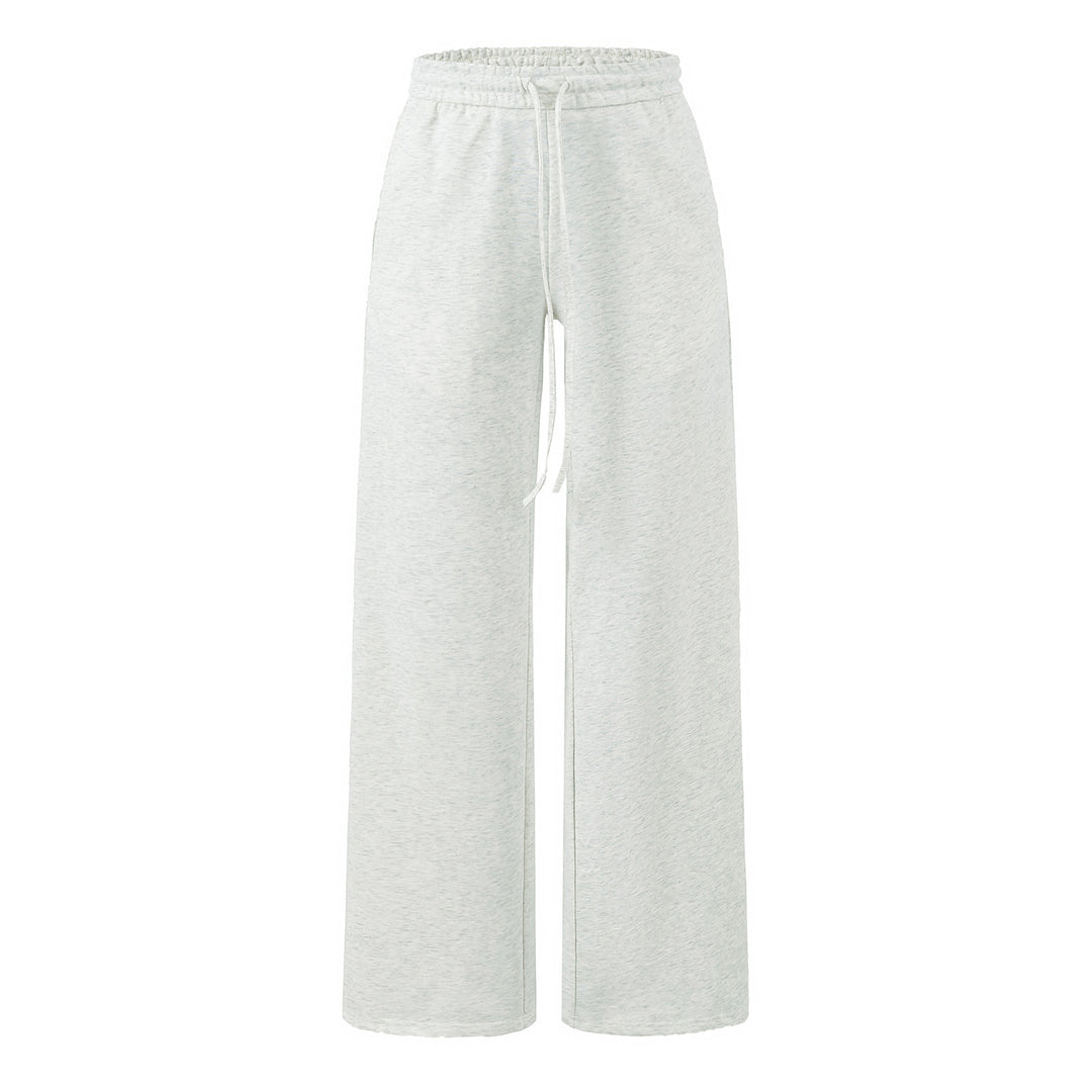 Women's Wide Lounge Pants with High Elastic Waistband and Drawstring Mune Fashion