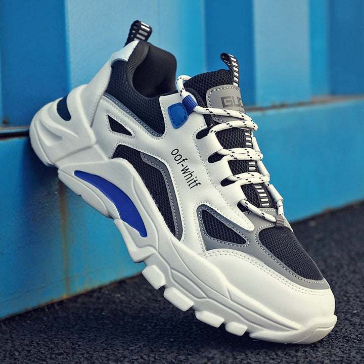Men's Sporty Sneakers with Durable Upper Material Mune Fashion