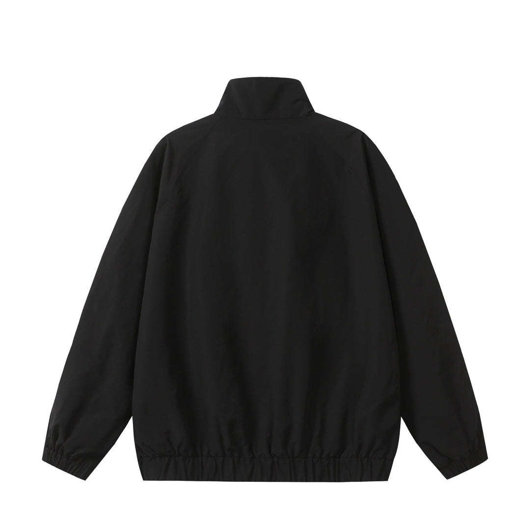 Unisex Sportive Colorblock Track Jacket with Stand-up Collar and Full Zipper Mune Fashion