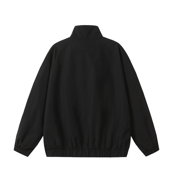 Unisex Sportive Colorblock Track Jacket with Stand-up Collar and Full Zipper Mune Fashion