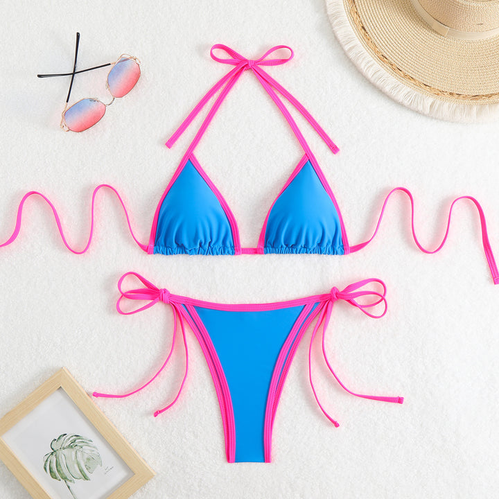 Women Triangle Bikini with Adjustable Straps Mune Fashion