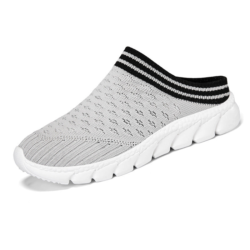 Women's knitted mule with sock-like shaft and cushioned segment outsole Mune Fashion