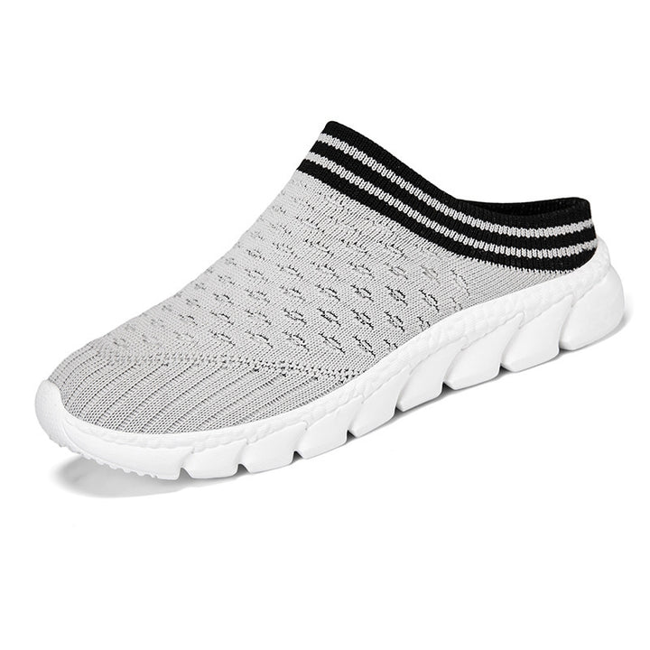 Women's knitted mule with sock-like shaft and cushioned segment outsole Mune Fashion
