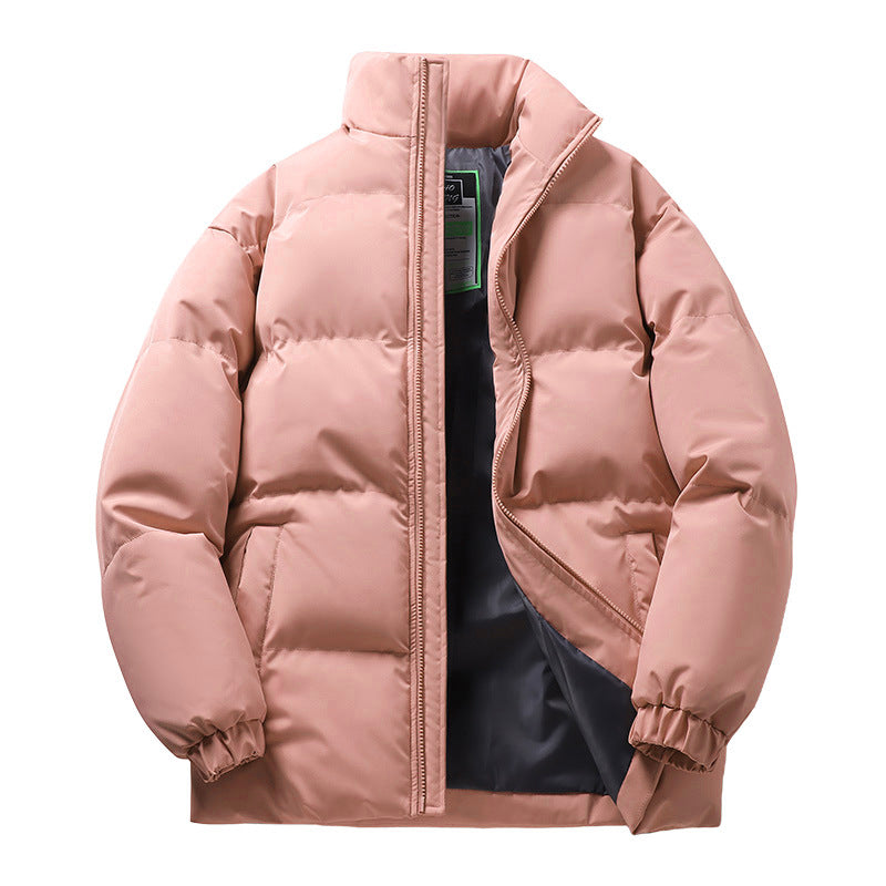 Unisex nan quilted winter down jacket with high stand-up collar and elastic cuffs Mune Fashion