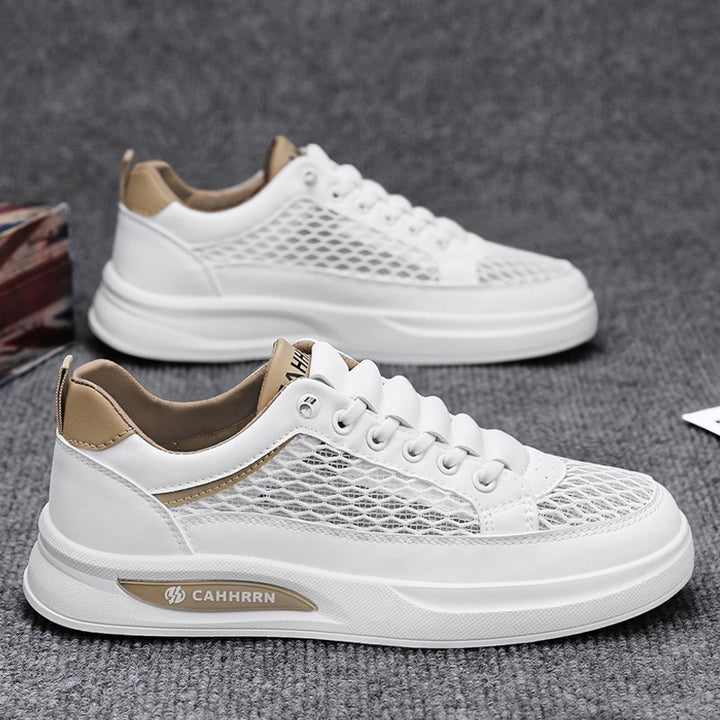 Unisex breathable mesh platform sneakers with light cushioning and padded comfort insole Mune Fashion