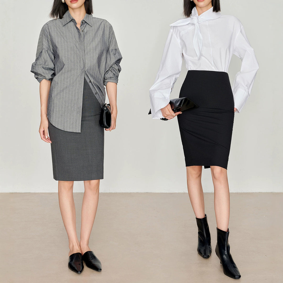 Women Fashionable Blouse with Generous Sleeves Mune Fashion