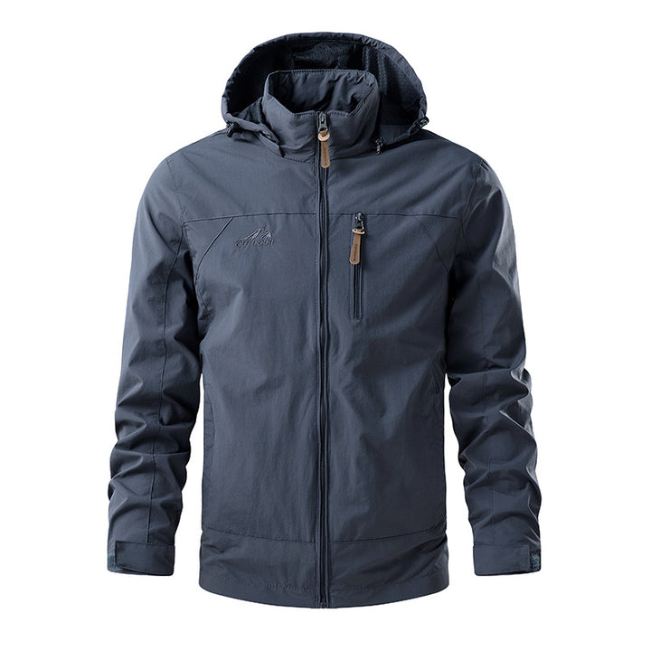 Men's Lightweight Functional Jacket with Removable Hood Mune Fashion