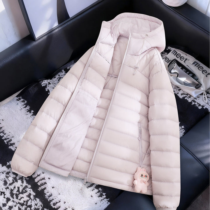 Women's Lightweight Quilted Jacket with Hood Mune Fashion