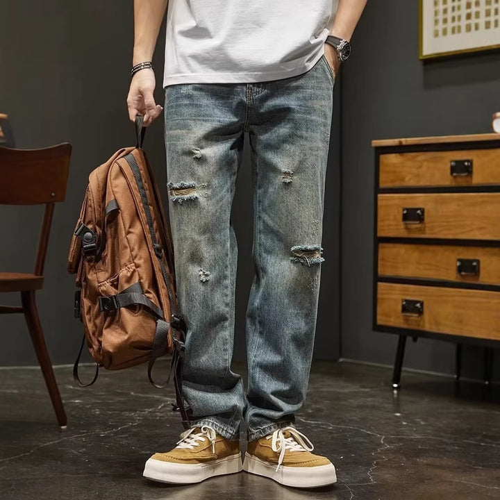 Men's Oversized Destroyed Jeans Mune Fashion