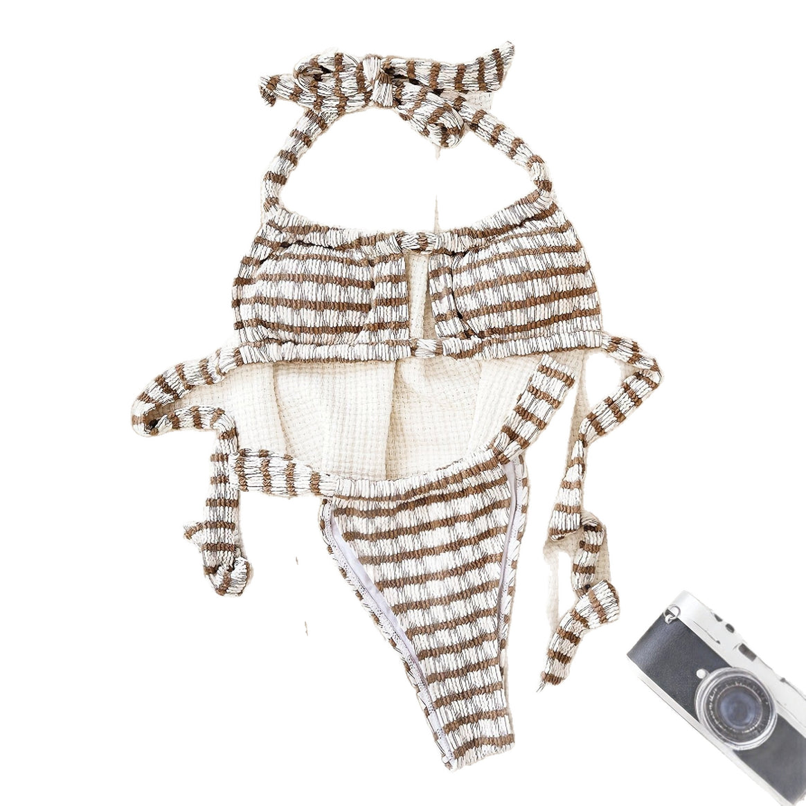 Women’s Sporty Bikini Top with Deep Neckline Mune Fashion
