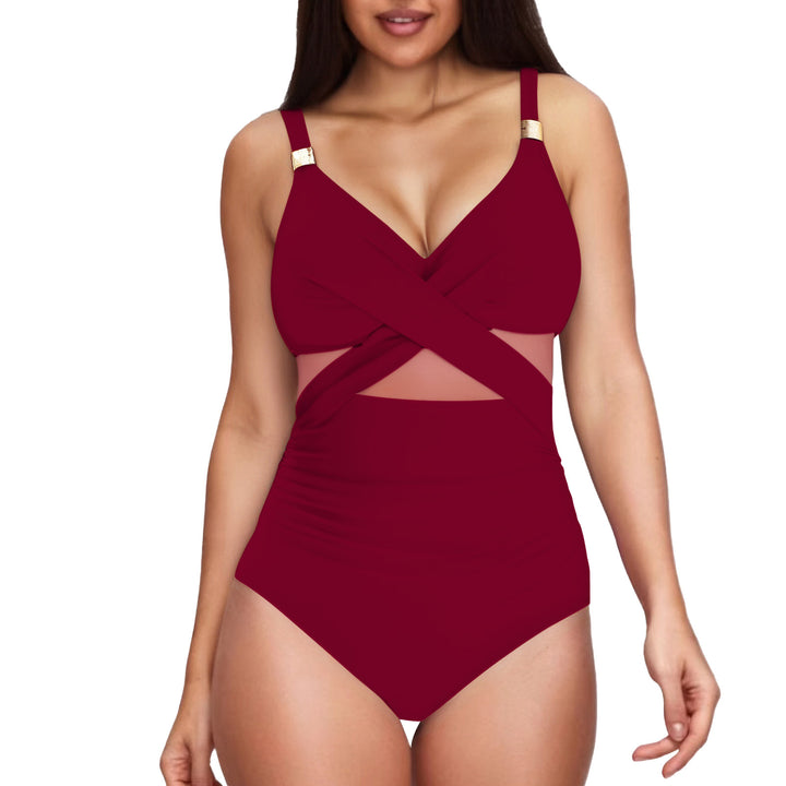 Women Elegant Jumpsuit with Transparent Inserts Mune Fashion