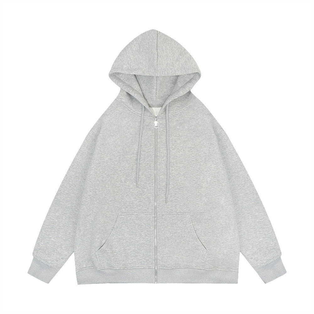 Unisex casual hoodie jacket with sturdy metal zipper double-layered hood and deep kangaroo pockets Mune Fashion