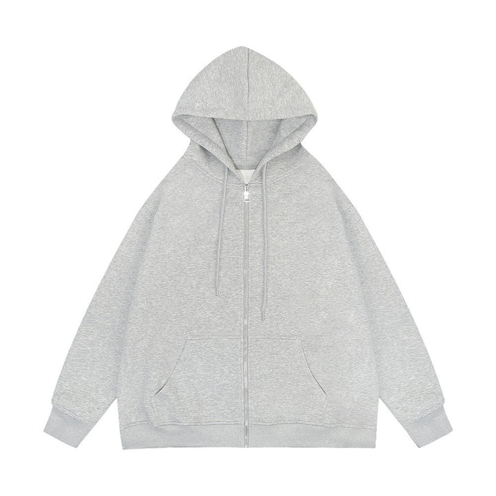 Unisex casual hoodie jacket with sturdy metal zipper double-layered hood and deep kangaroo pockets Mune Fashion