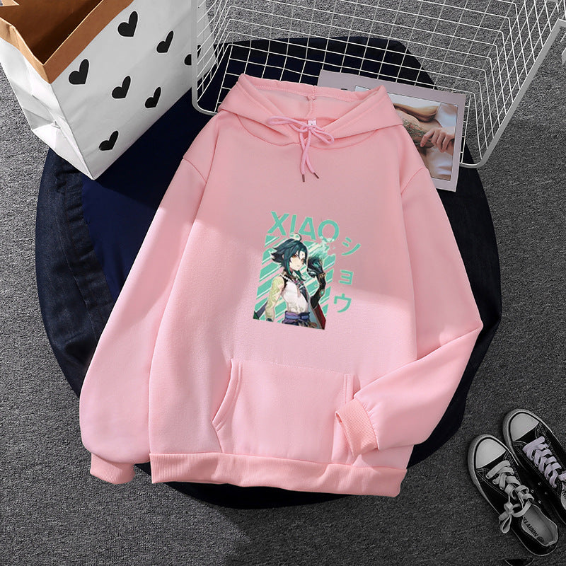 Women’s soft oversized hoodie with kawaii mushroom frog print, kangaroo pocket, and ribbed cuffs Mune Fashion