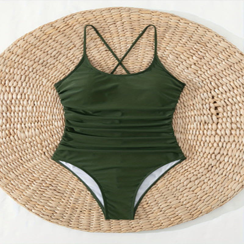 Women's Figure-Flattering Swimsuit with Ruching Mune Fashion