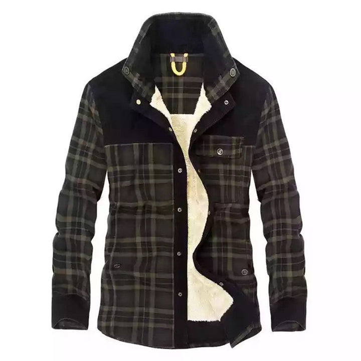 Men's Fleece Lined Flannel Jacket Mune Fashion