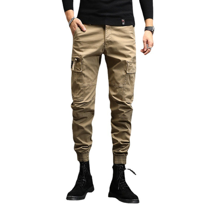 Men's cargo jogger pants in utility style with cuffs and multiple pockets Mune Fashion