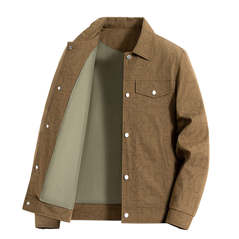 Men's Embossed Overshirt Jacket Mune Fashion