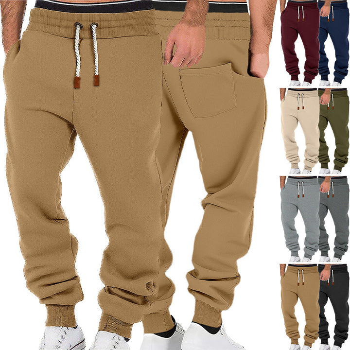 Men's comfortable jogging pants made of high-quality cotton blend with elastic waistband, drawstring, and cuffs Mune Fashion