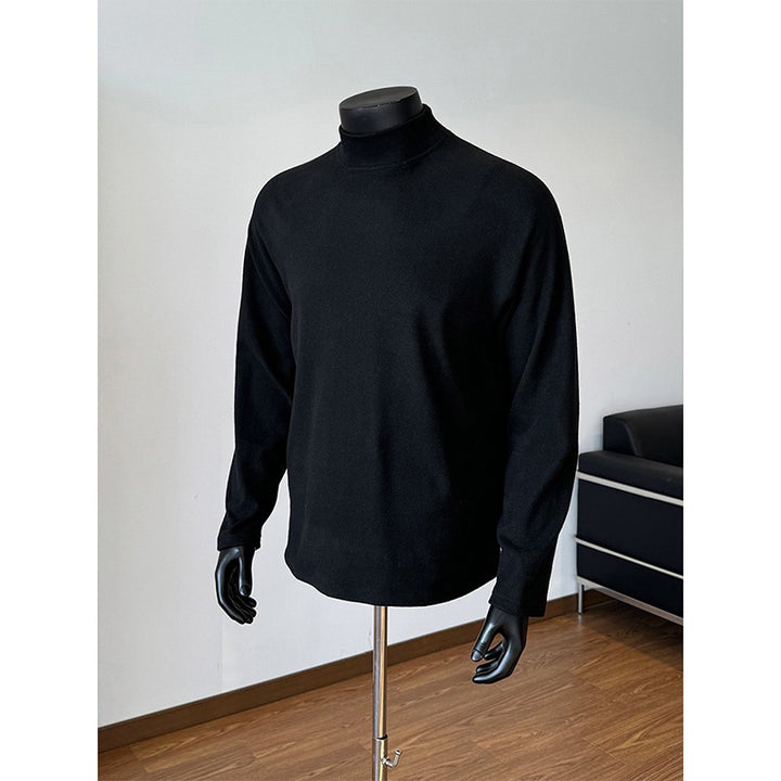 Unisex Oversize-Stand-up Collar Sweatshirt with Raglan Sleeves and Soft Cotton Fleece Mune Fashion