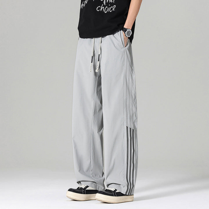 Men's Breathable Sports Pants with Side Slits