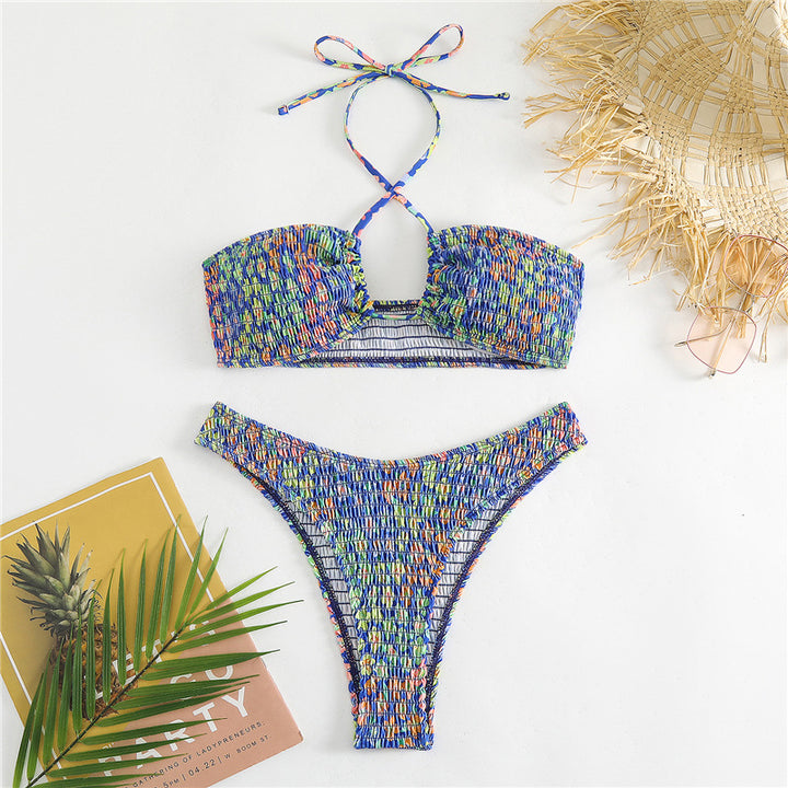 Women’s bikini set with cheerful wrap design and elastic waistband Mune Fashion