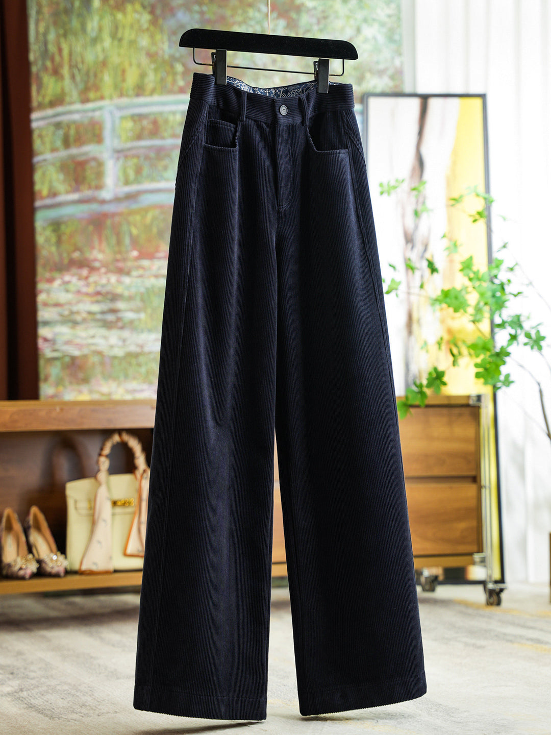 Women's Stylish Wide-Cut Cord Trousers Mune Fashion