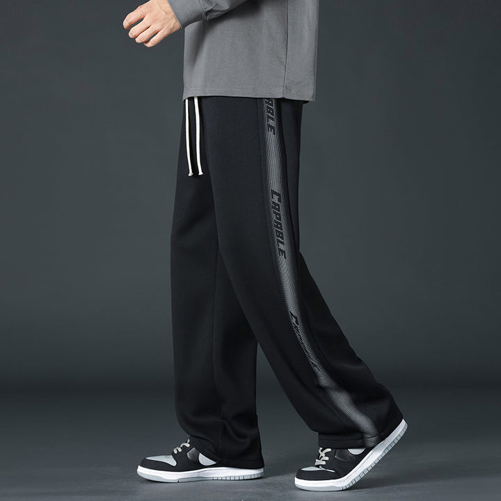 Men's Comfortable Sport Jogging Pants with Side Stripes