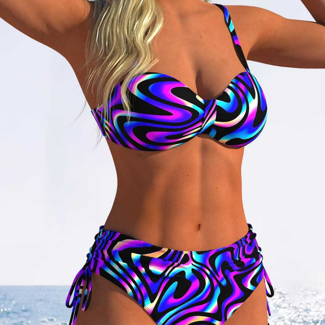 Women's bikini set with sophisticated knot design and high-waisted pants Mune Fashion
