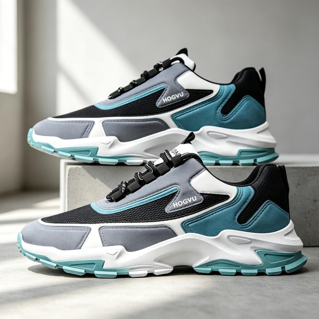 Men's Sporty Running Sneakers with Mesh Upper Mune Fashion