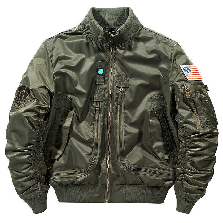 Men's Multifunctional Bomber Jacket with Versatile Pockets Mune Fashion