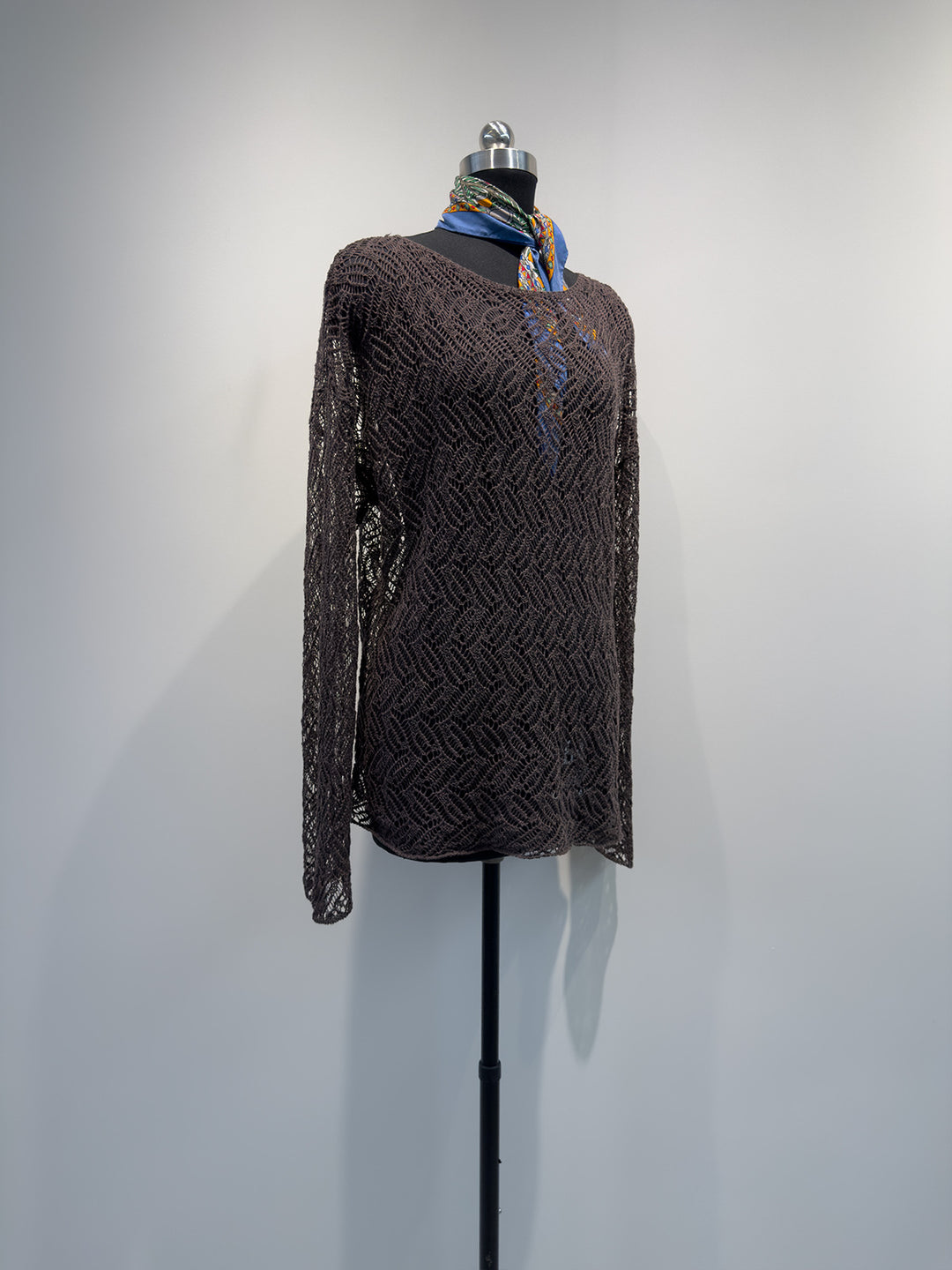 Women Open Woven Knit Sweater Mune Fashion
