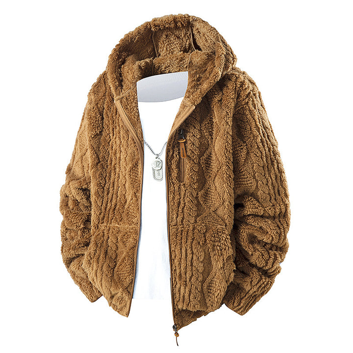 Men's Fleece Jacket with Hood Mune Fashion