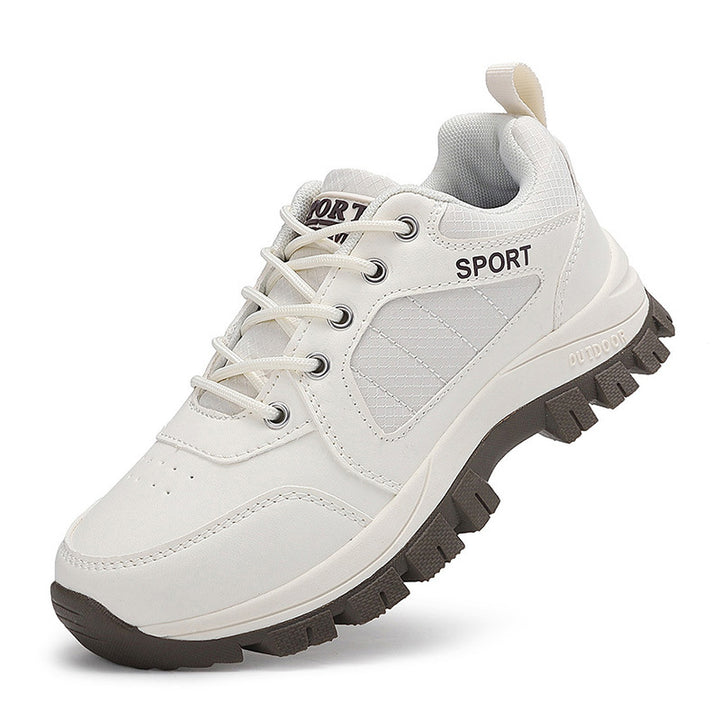 Men's robust laced casual sneakers with deep stud profile, padded shaft and practical pull tab Mune Fashion