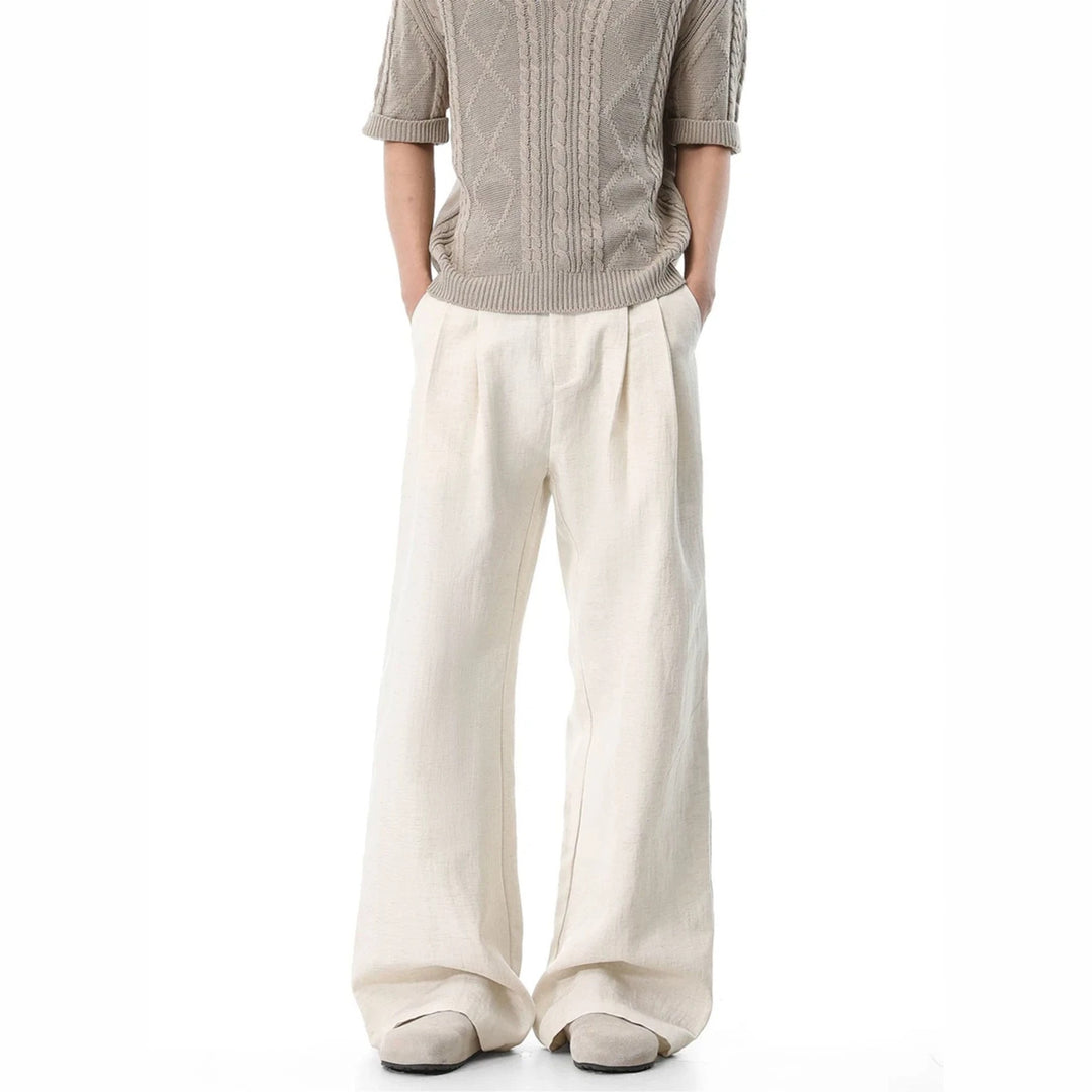 Women Loose Cut Linen Pants Mune Fashion