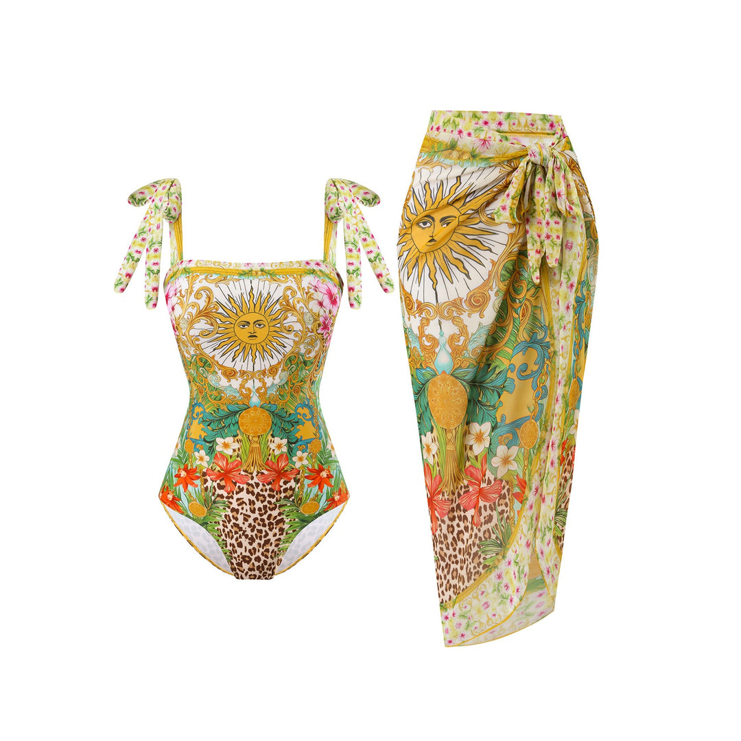 Women’s Swimsuit and Sarong Set Mune Fashion