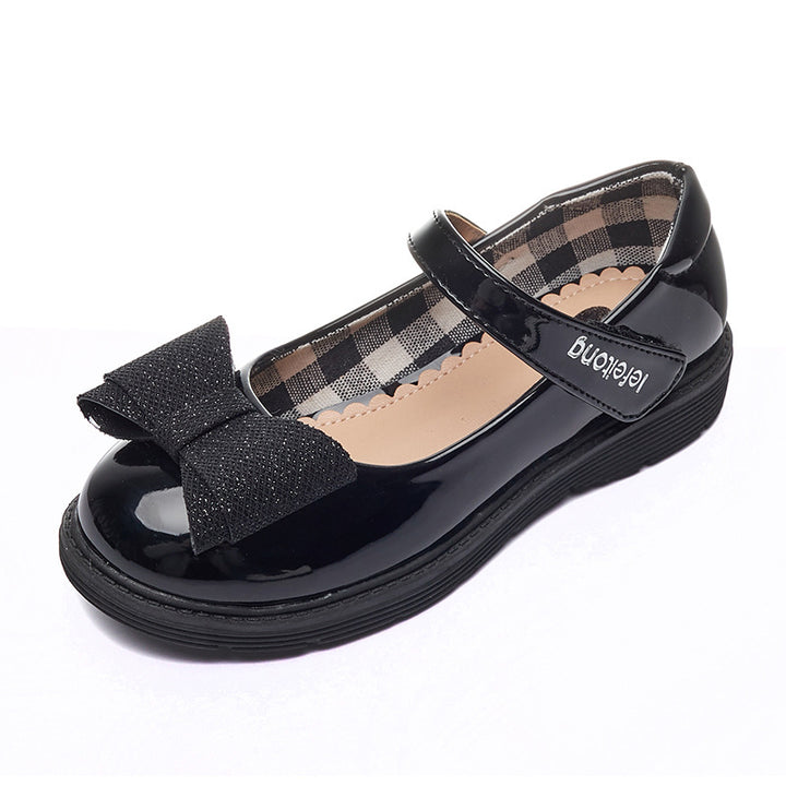 Girl's ballerinas with adjustable strap and bow detail Mune Fashion