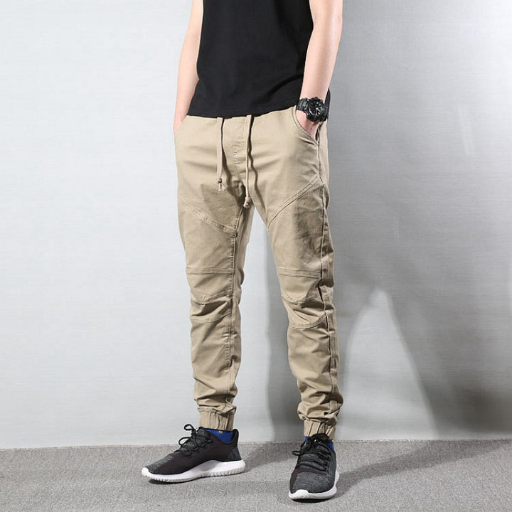 Men's Comfortable Cargo Pants with Elastic Waist Mune Fashion